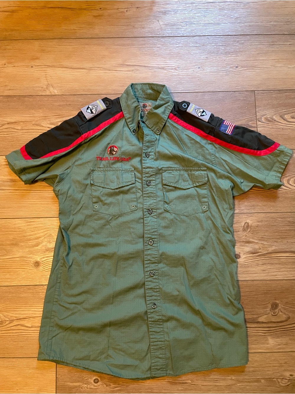 Men's Trail Life USA Uniform shirt plus shoulder accent loops
